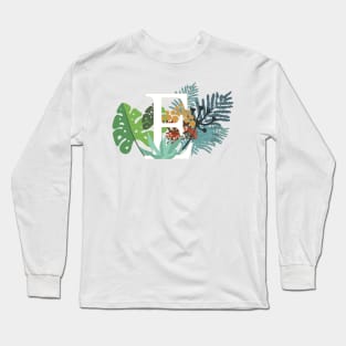 Plant Letter E Long Sleeve T-Shirt